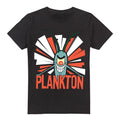 Black - Front - SpongeBob SquarePants Mens Plankton T-Shirt