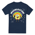 Navy - Front - SpongeBob SquarePants Mens Imagination T-Shirt