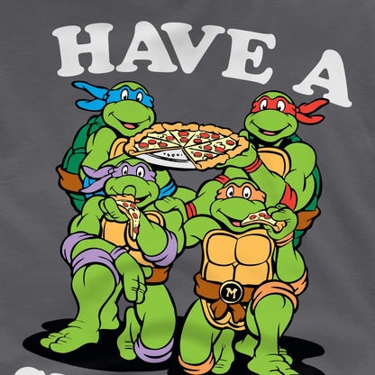 Charcoal - Pack Shot - Teenage Mutant Ninja Turtles Mens Have A Slice Day T-Shirt