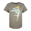 Light Khaki - Front - Tinkerbell Womens-Ladies Sketch T-Shirt