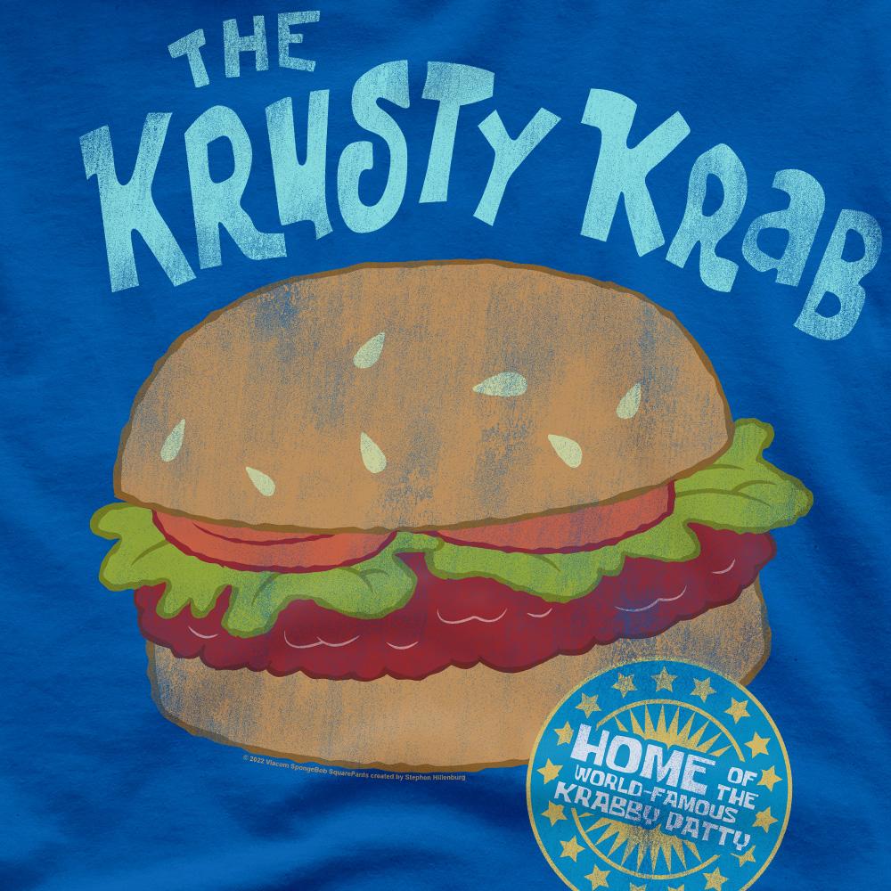 Royal Blue - Pack Shot - SpongeBob SquarePants Mens Krusty Krab T-Shirt