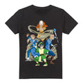 Black - Front - Avatar: The Last Airbender Mens Team Avatar Elements T-Shirt