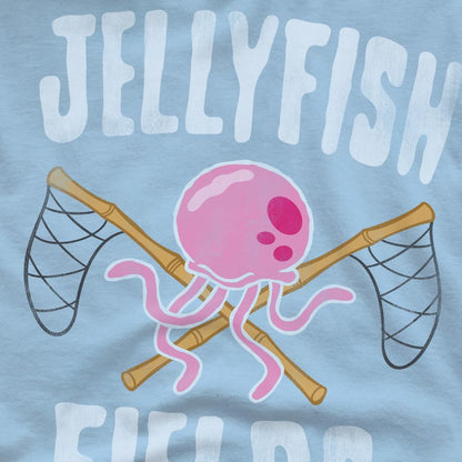 Light Blue - Side - SpongeBob SquarePants Mens Jellyfish Fields T-Shirt