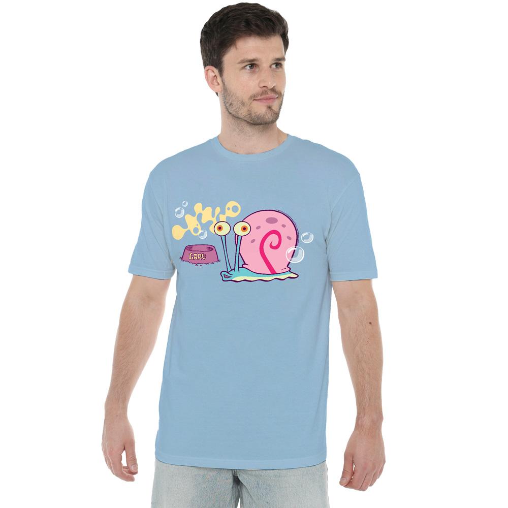 Light Blue - Lifestyle - SpongeBob SquarePants Mens Gary The Snail T-Shirt