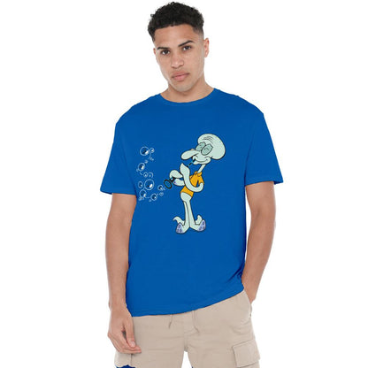 Royal Blue - Lifestyle - SpongeBob SquarePants Mens Squidward´s Clarinet T-Shirt
