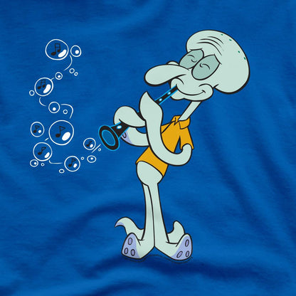 Royal Blue - Side - SpongeBob SquarePants Mens Squidward´s Clarinet T-Shirt