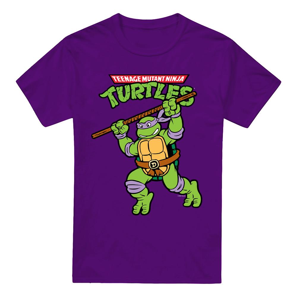 Purple - Front - Teenage Mutant Ninja Turtles Mens Donatello Retro T-Shirt