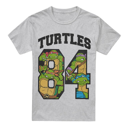Sport Heather - Front - Teenage Mutant Ninja Turtles Mens 84 Turtles T-Shirt