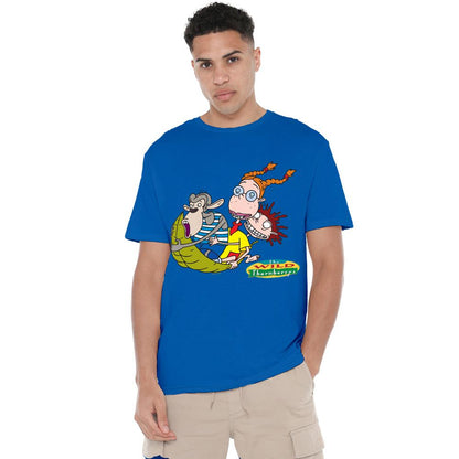 Royal Blue - Lifestyle - The Wild Thornberrys Mens On Leaf Eliza Darwin & Donny T-Shirt