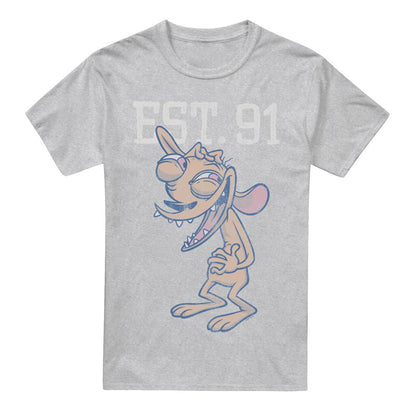 Sport Heather - Front - Ren & Stimpy Mens Est T-Shirt