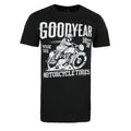 Black-White - Front - Goodyear Mens Vintage T-Shirt