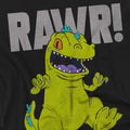 Black - Side - Rugrats Mens Reptar T-Shirt