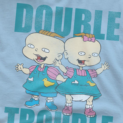Light Blue - Pack Shot - Rugrats Mens Double Trouble T-Shirt