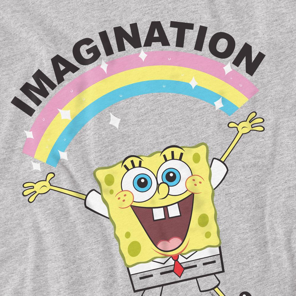 Sport Heather - Side - SpongeBob SquarePants Mens Simple Imagination T-Shirt