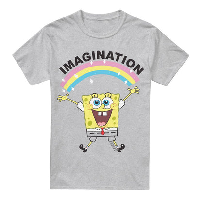 Sport Heather - Front - SpongeBob SquarePants Mens Simple Imagination T-Shirt