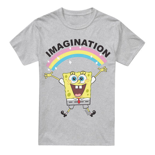 Sport Heather - Front - SpongeBob SquarePants Mens Simple Imagination T-Shirt