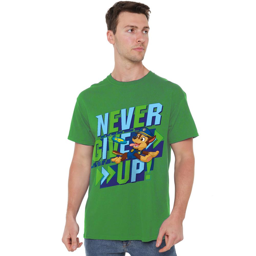 Kelly Green - Lifestyle - Paw Patrol Mens Never Give Up T-Shirt