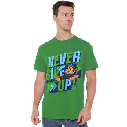 Kelly Green - Lifestyle - Paw Patrol Mens Never Give Up T-Shirt
