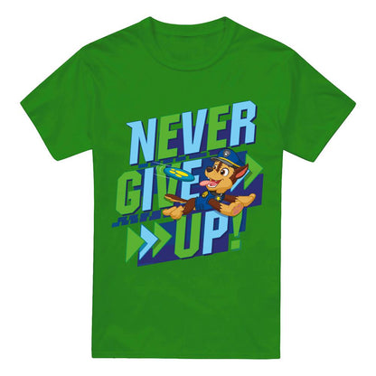 Kelly Green - Front - Paw Patrol Mens Never Give Up T-Shirt
