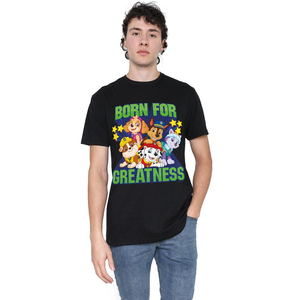 Black - Lifestyle - Paw Patrol Mens Born For Greatness T-Shirt