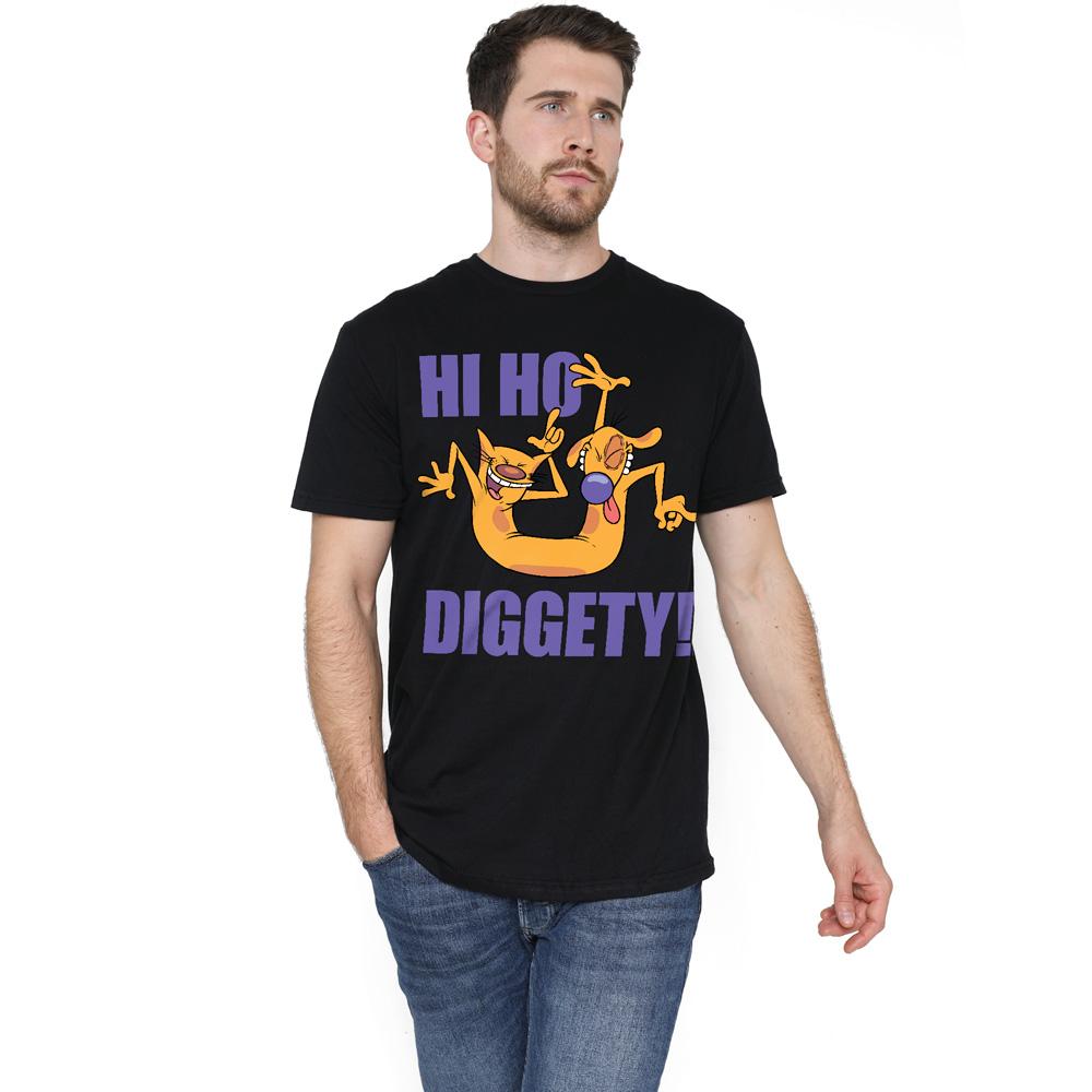 Black - Lifestyle - CatDog Mens Hi Ho Diggety T-Shirt