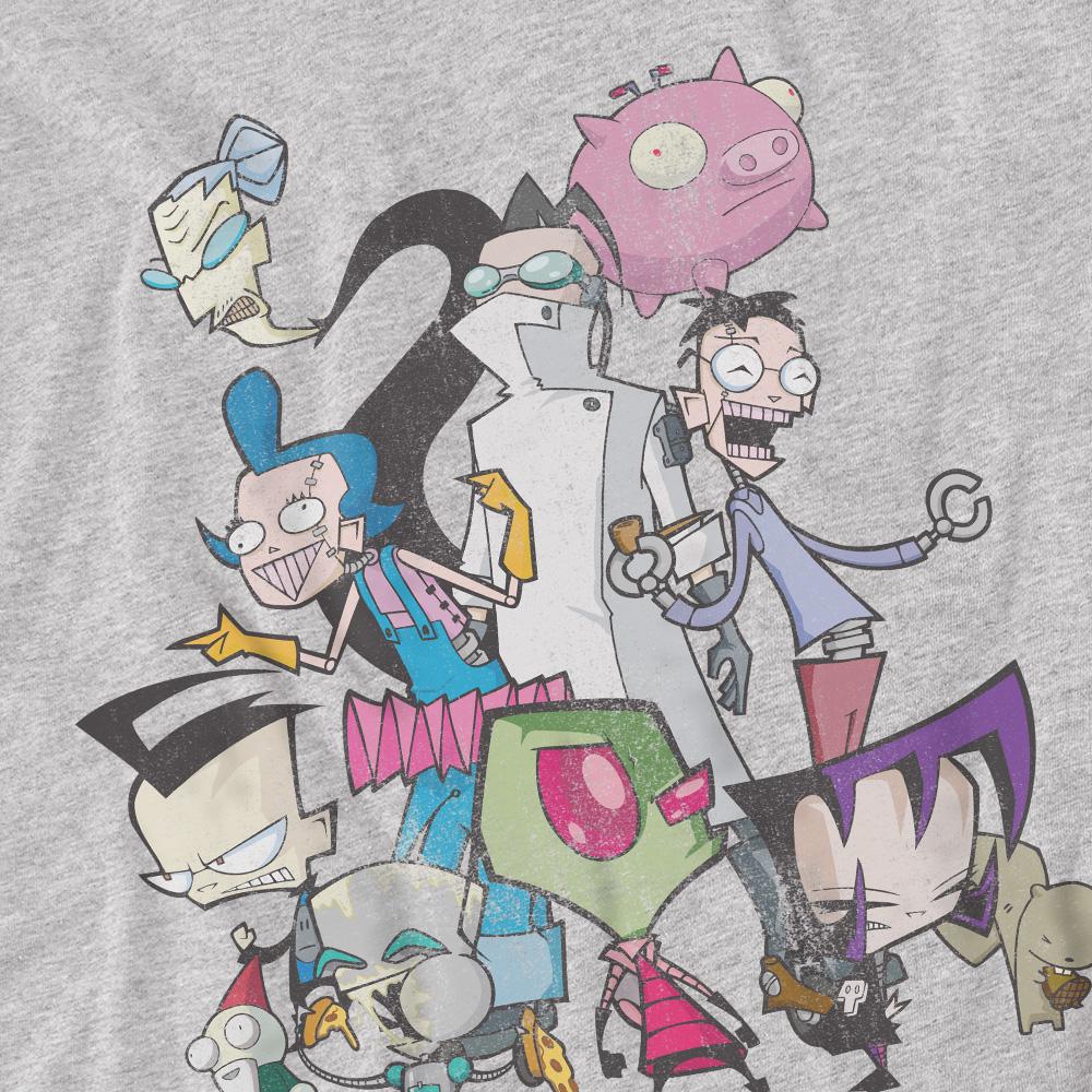 Sport Heather - Side - Invader Zim Mens Group Shot T-Shirt