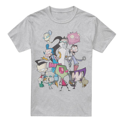 Sport Heather - Front - Invader Zim Mens Group Shot T-Shirt
