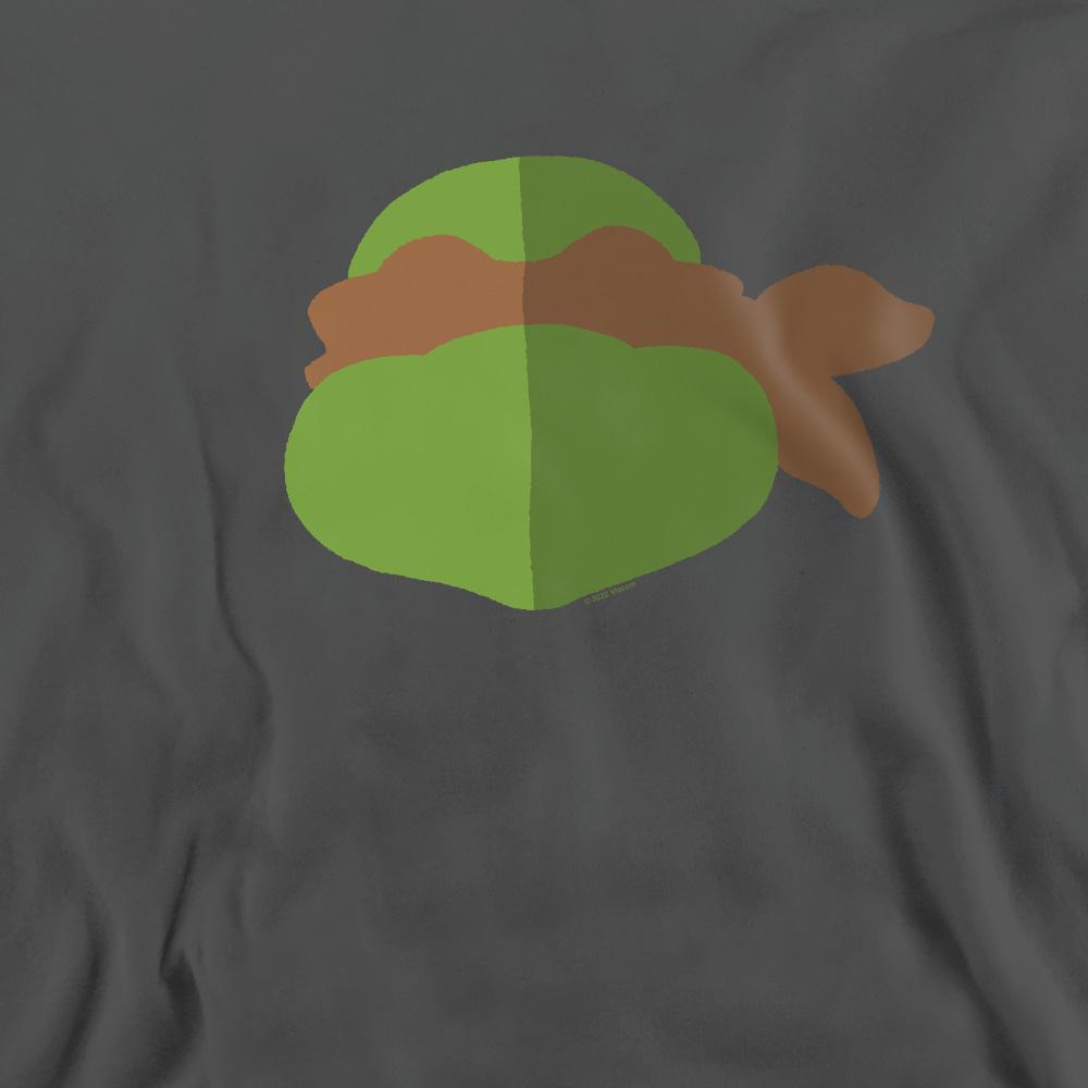 Black - Side - Teenage Mutant Ninja Turtles Unisex Adult Michelangelo Face Sweatshirt