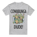 Sport Heather - Front - Teenage Mutant Ninja Turtles Mens Cowabunga Dude T-Shirt