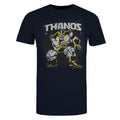Navy-Grey-Black - Front - Marvel Mens Stance Thanos T-Shirt