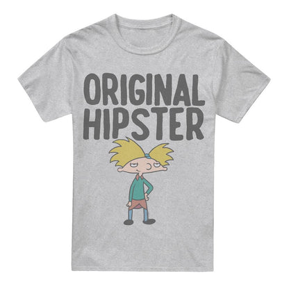 Sport Heather - Front - Hey Arnold! Mens Original Hipster T-Shirt
