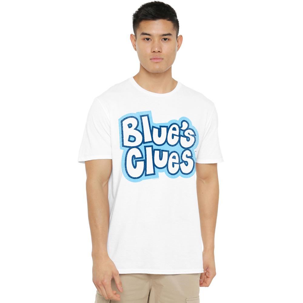 White - Lifestyle - Blue´s Clues Mens Vintage Logo T-Shirt