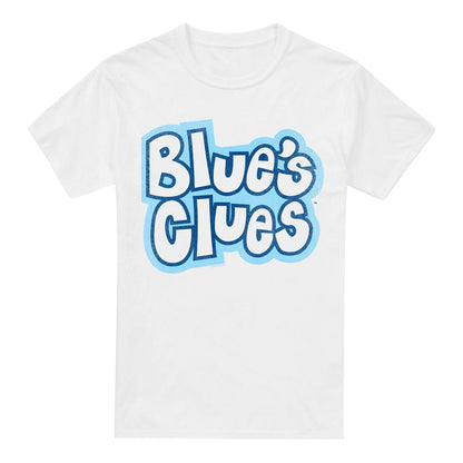 White - Front - Blue´s Clues Mens Vintage Logo T-Shirt