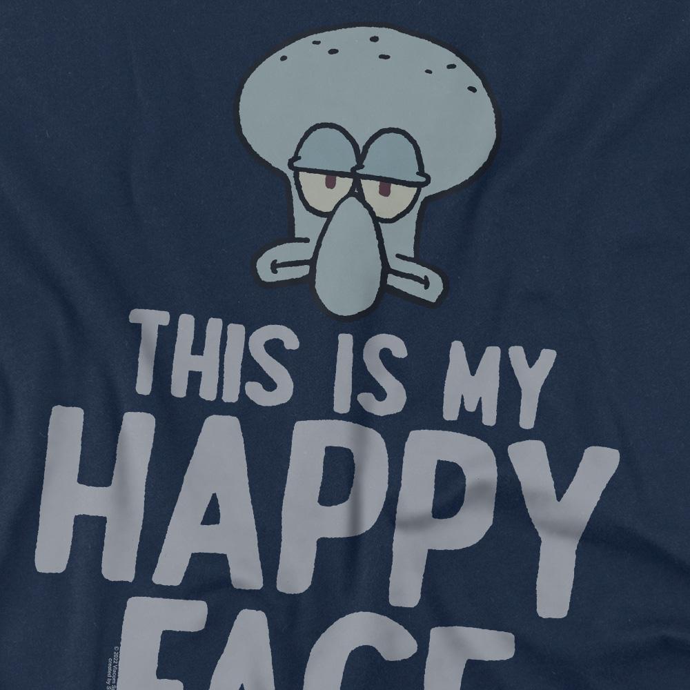 Navy - Side - SpongeBob SquarePants Mens Happy Face T-Shirt