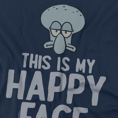 Navy - Side - SpongeBob SquarePants Mens Happy Face T-Shirt