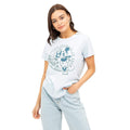 Light Blue-Black - Side - Disney Womens-Ladies Allow Yourself To Grow Mickey Mouse T-Shirt