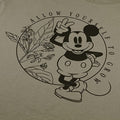 Light Khaki-Black - Lifestyle - Disney Womens-Ladies Allow Yourself To Grow Mickey Mouse T-Shirt