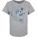 Sports Grey-Black - Front - Disney Womens-Ladies Allow Yourself To Grow Mickey Mouse T-Shirt