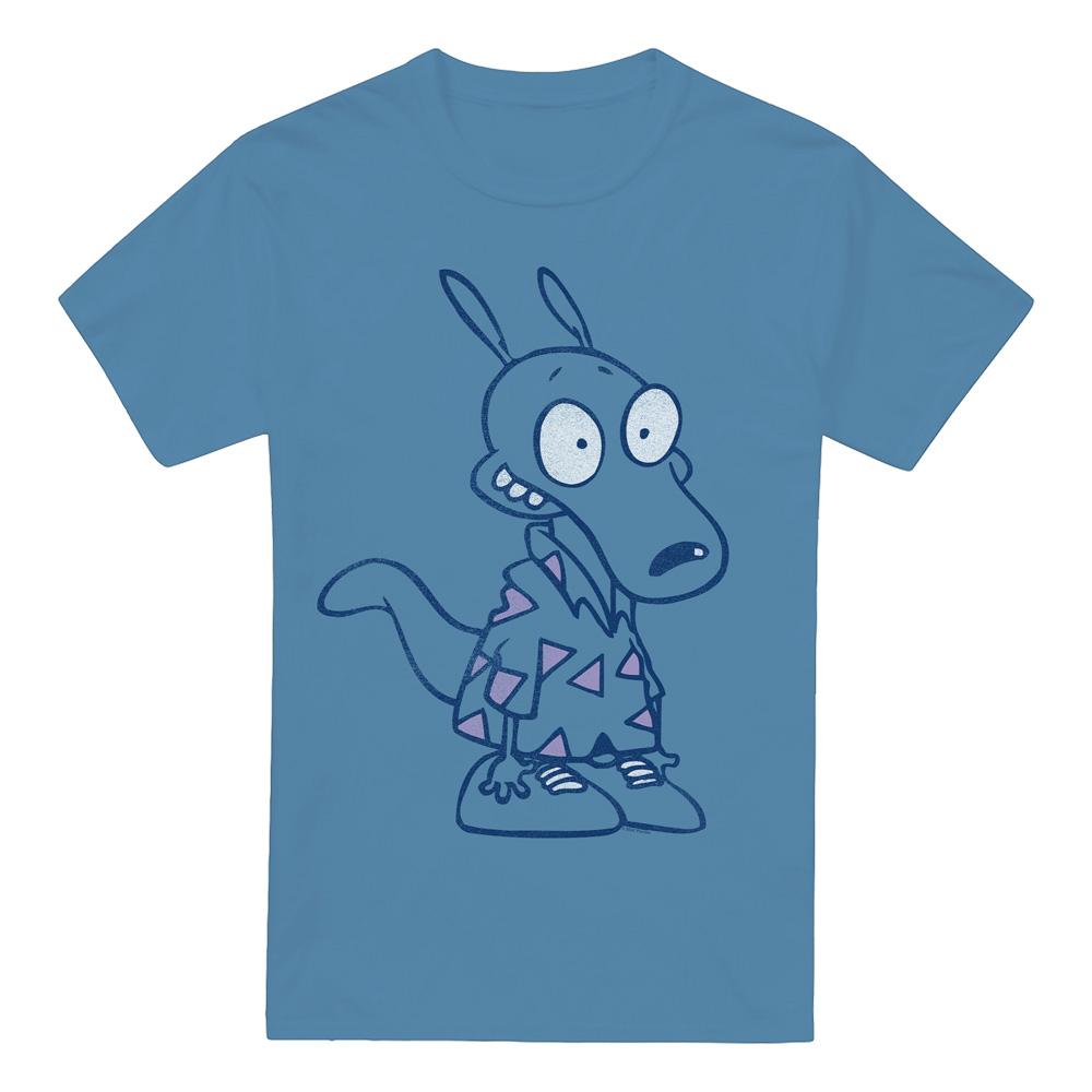 Carolina Blue - Front - Rocko´s Modern Life Mens Shirt T-Shirt