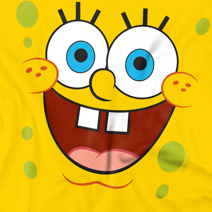 Yellow - Side - SpongeBob SquarePants Mens Goofy Smile T-Shirt
