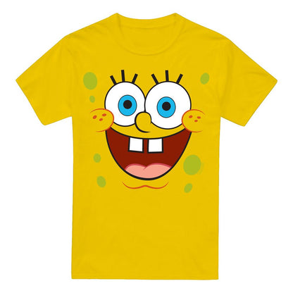 Yellow - Front - SpongeBob SquarePants Mens Goofy Smile T-Shirt
