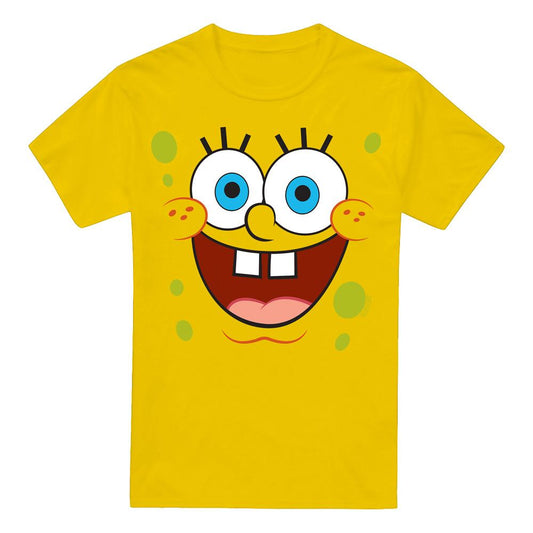 Yellow - Front - SpongeBob SquarePants Mens Goofy Smile T-Shirt