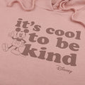 Dusky Pink - Side - Disney Womens-Ladies Its Cool To Be Kind Mickey Mouse Hoodie