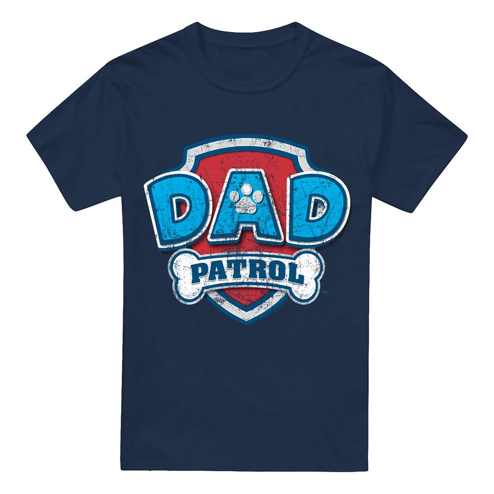 Navy - Front - Paw Patrol Mens Dad Patrol Fathers Day T-Shirt