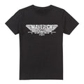 Black - Front - Top Gun Mens Maverick Logo T-Shirt
