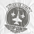 White - Side - Top Gun: Maverick, Top Gun: Maverick Mens Fighter Town T-Shirt
