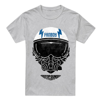 Sport Heather - Front - Top Gun Mens Fanboy Helmet T-Shirt