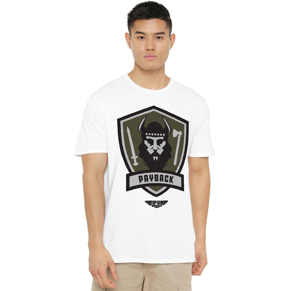 White - Lifestyle - Top Gun Mens Payback Logo T-Shirt