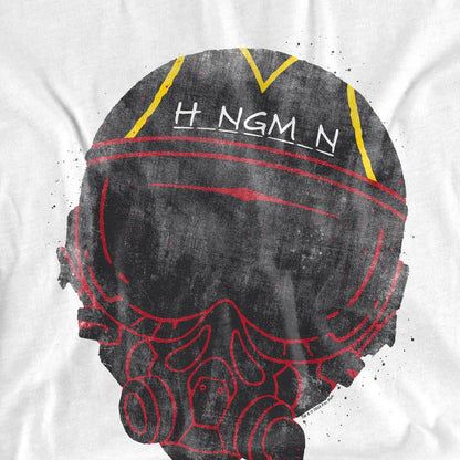 White - Pack Shot - Top Gun Mens Hangman Helmet T-Shirt