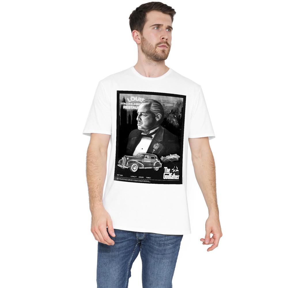 White - Lifestyle - The Godfather Mens Don Vito Corleone Poster T-Shirt